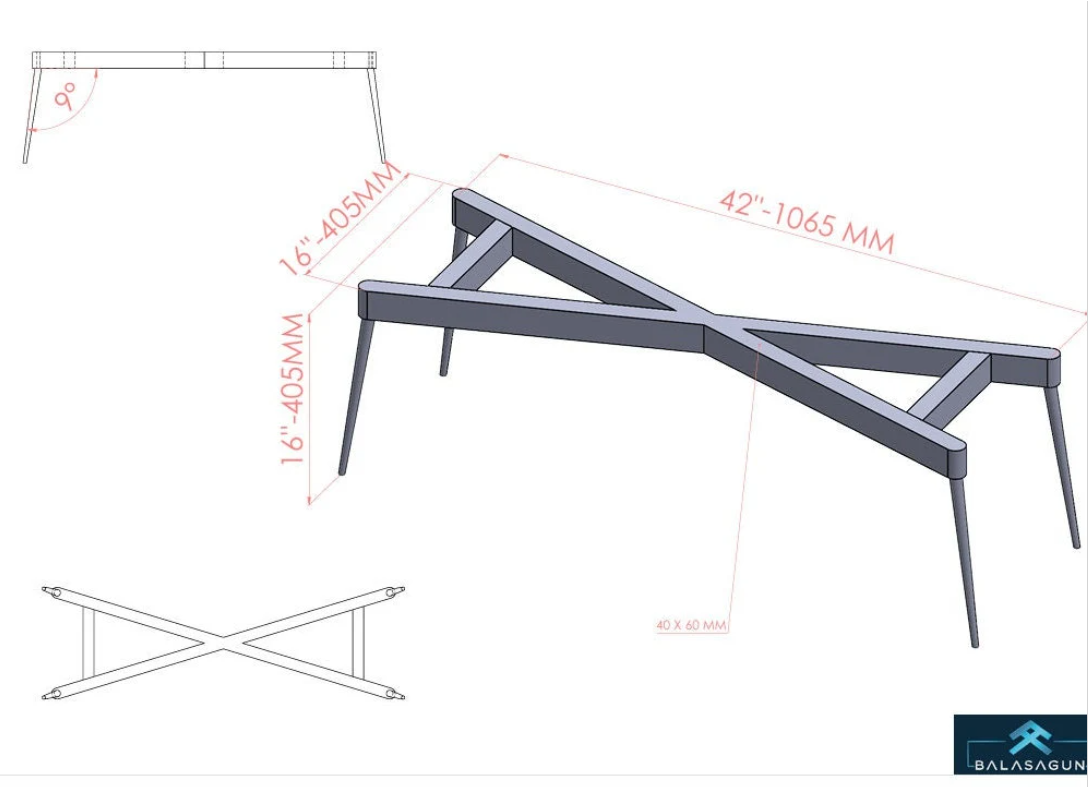 Modern Coffee Table Base & Bench Base | CIRID