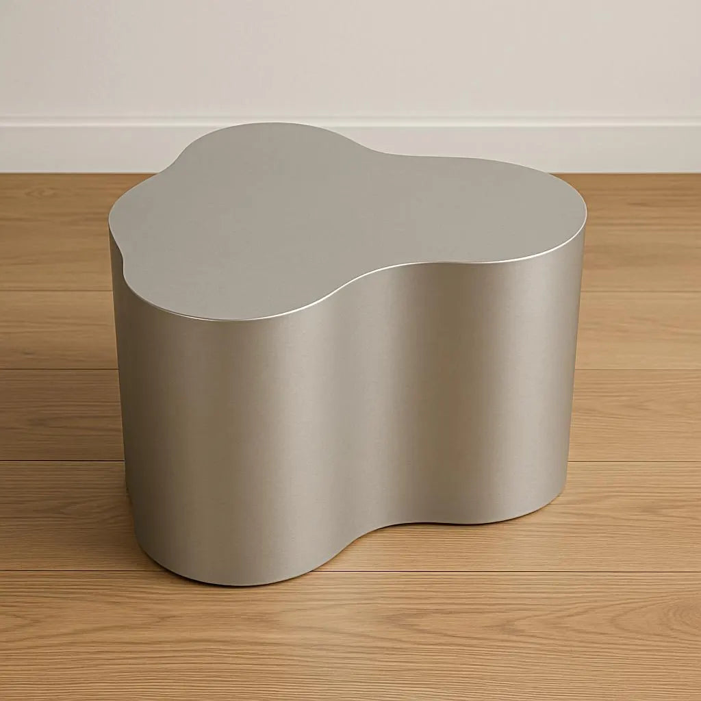 Modern Stainless Steel Coffee Table | Organic Cloud Shape Sculptural Accent Table for Contemporary Interiors | MAYSA  24 / LIMITED EDITION