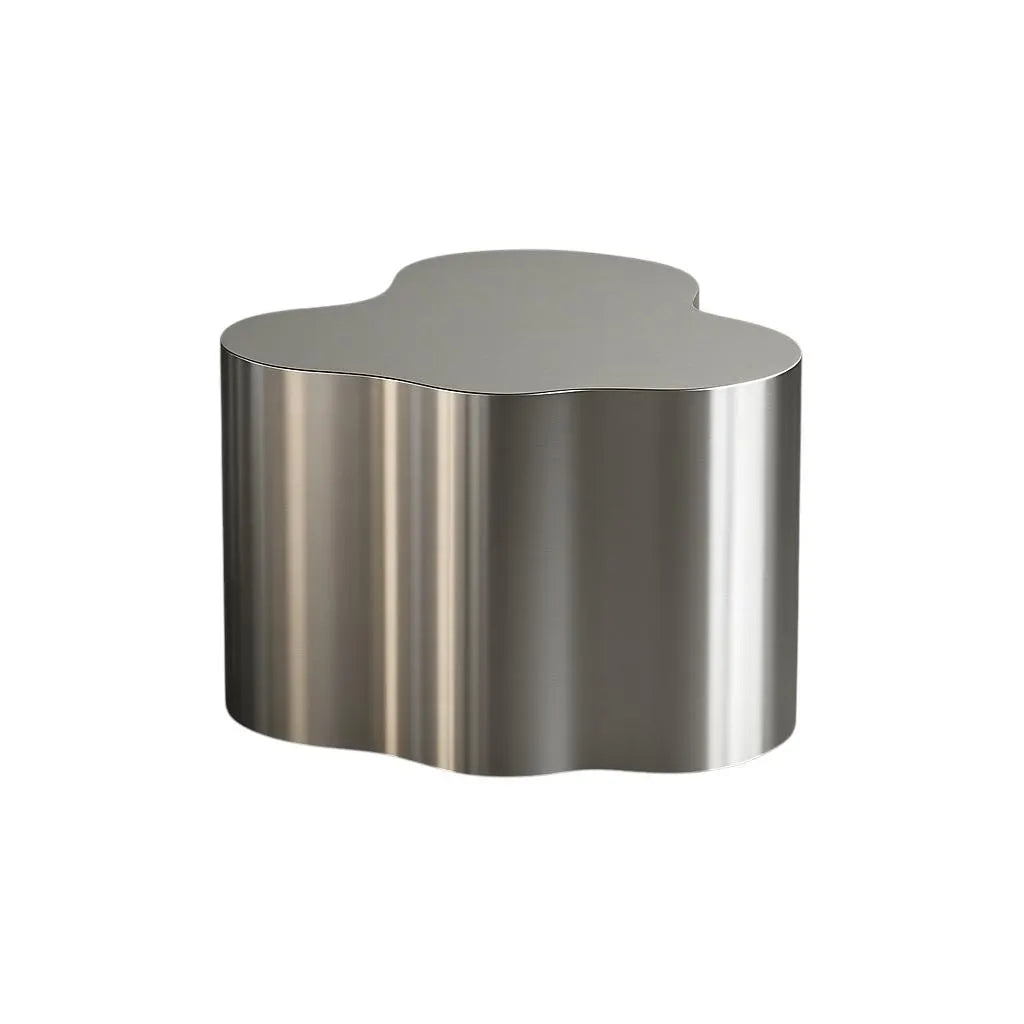 Modern Stainless Steel Coffee Table | Organic Cloud Shape Sculptural Accent Table for Contemporary Interiors | MAYSA  24 / LIMITED EDITION