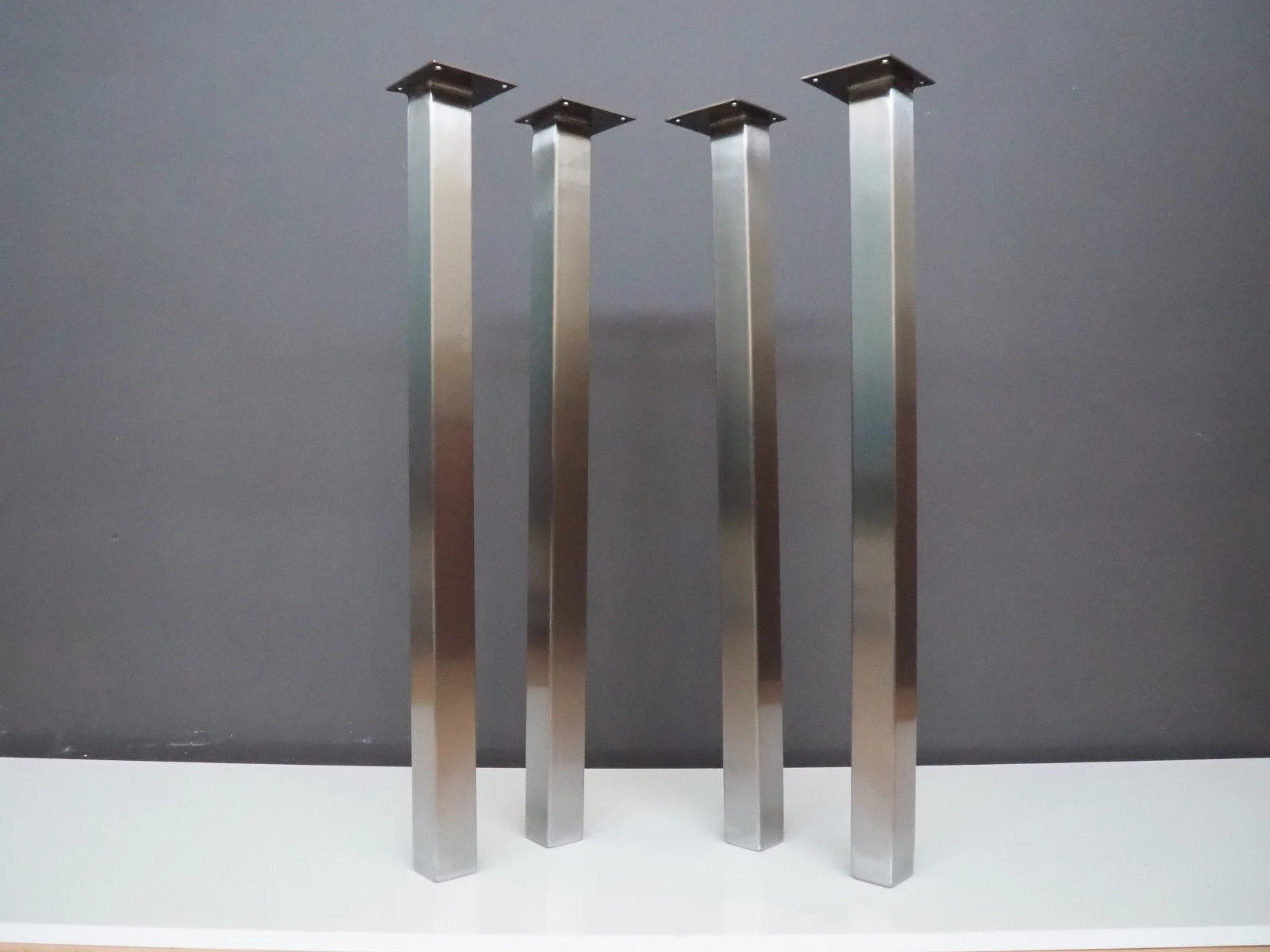 Metal Square Kitchen Island Stainless Steel  Post Table Legs