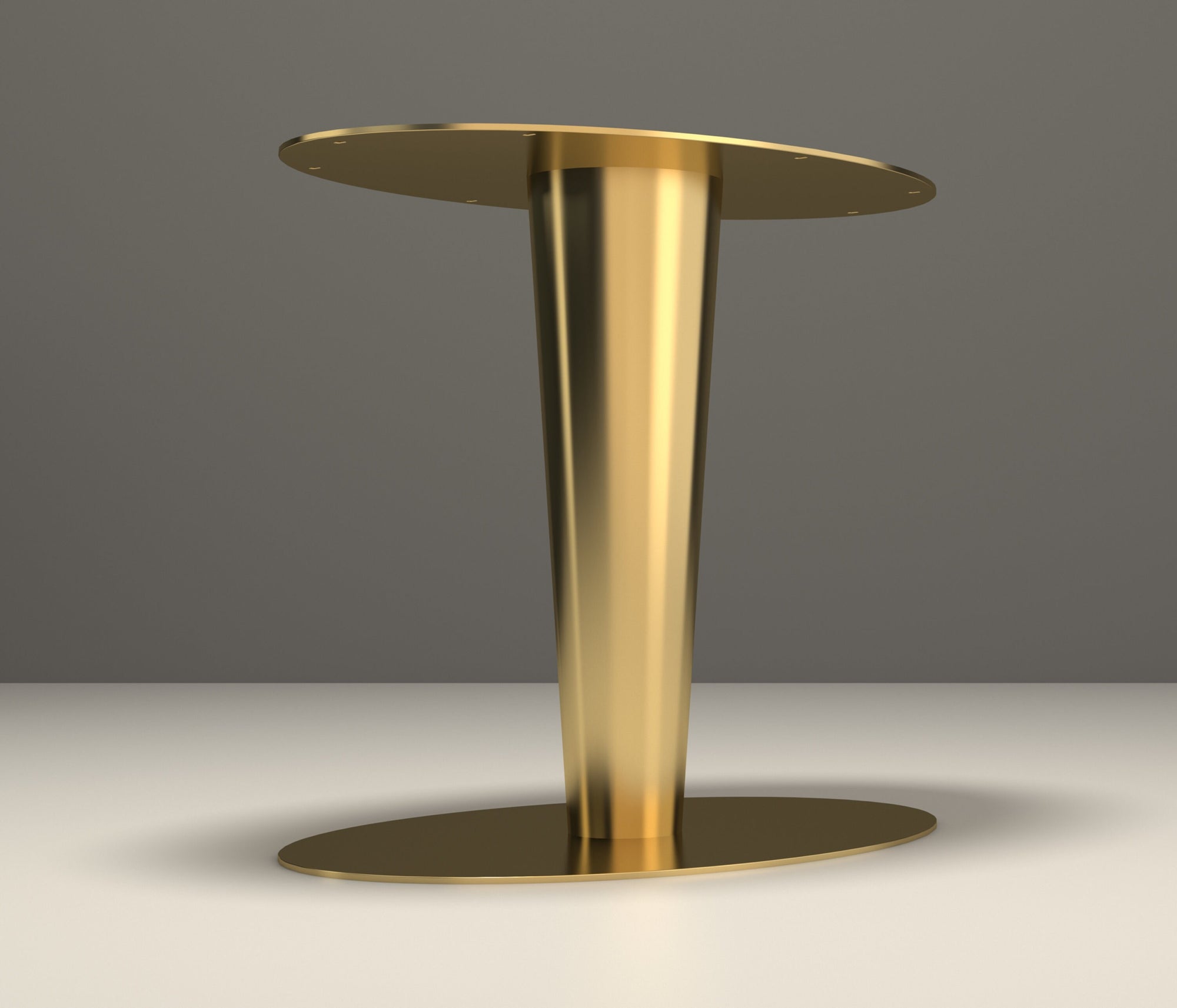Steel Table Base , Round Table Pedestal, TULIP 28 by Balasagun