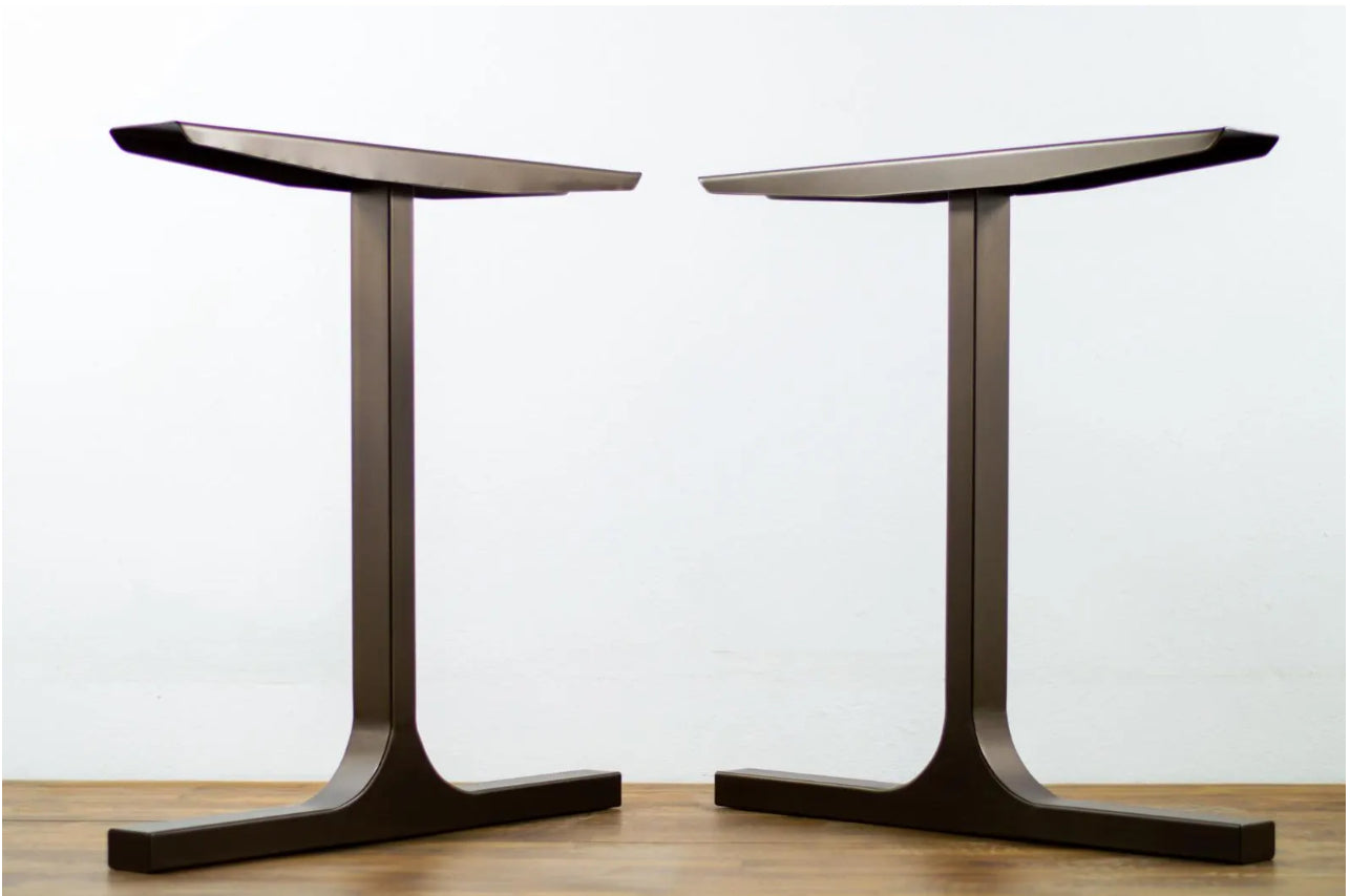 28" Besik Single Bar Table Legs, 28" Width Base | Set (2)