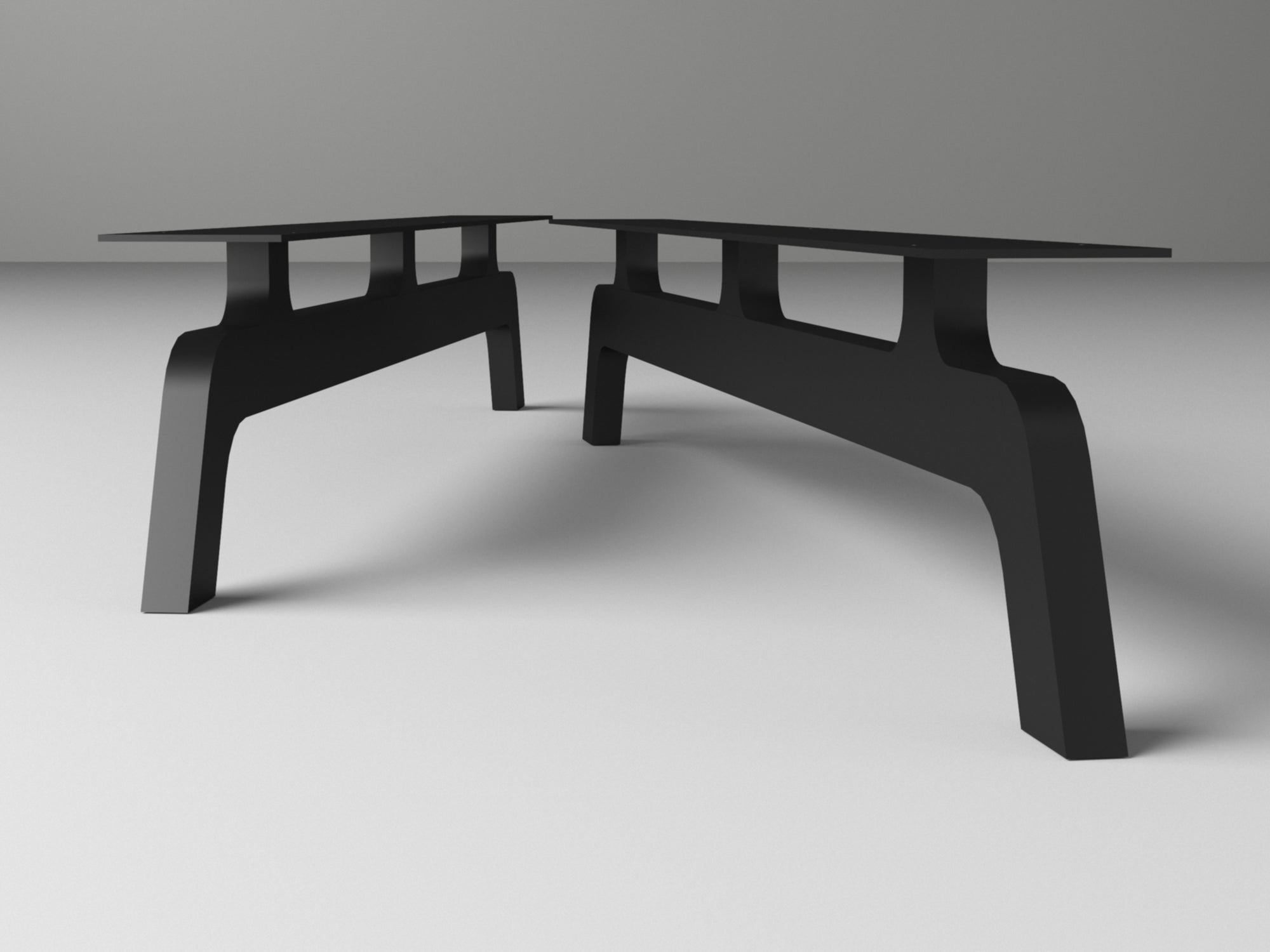 Mid Century Modern Furniture Legs ,Metal Cabinet Base Frame / Metal Legs For Credenza & Buffets ,Sideboards