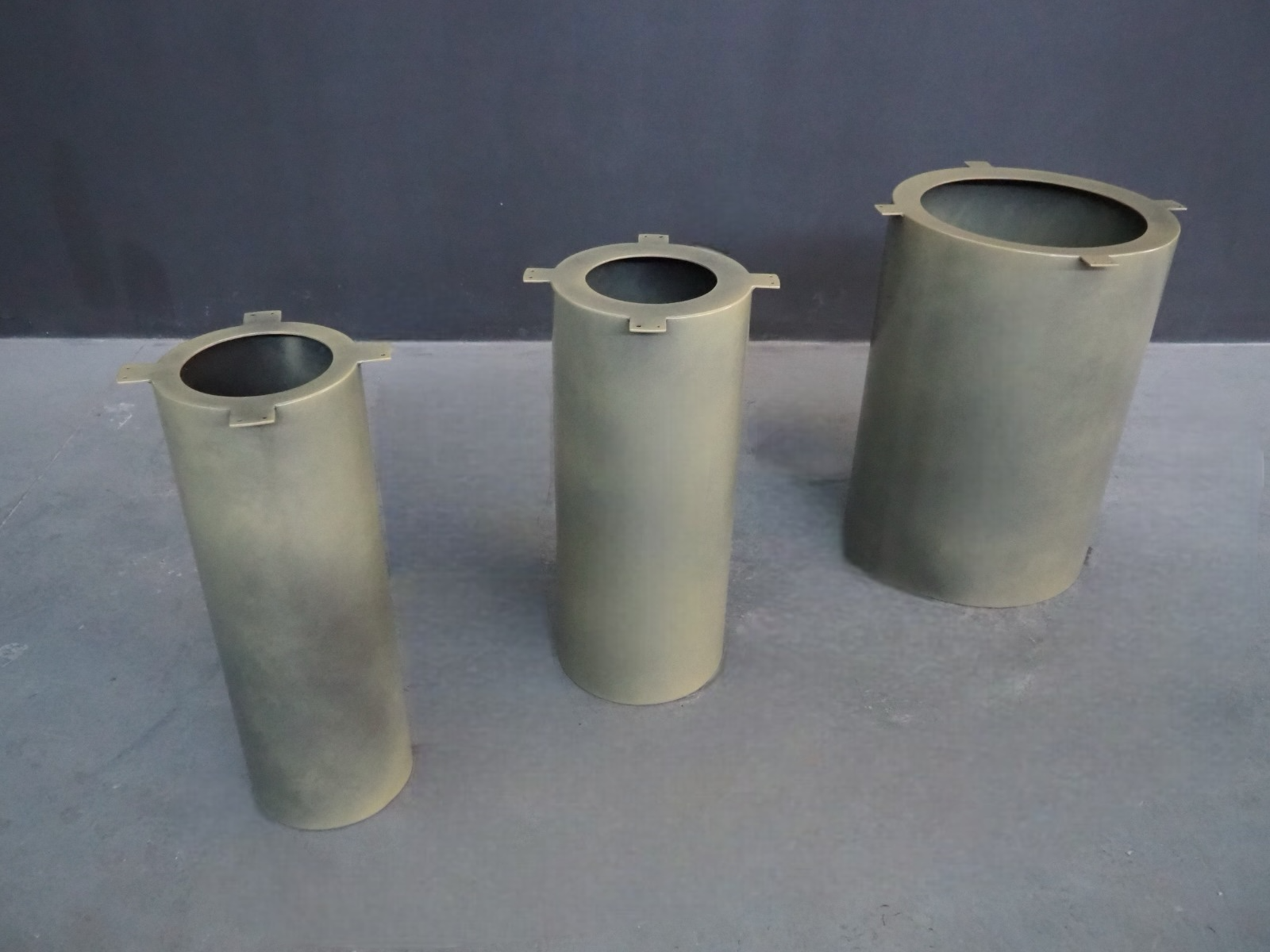 Custom Steel Drum Table Base | Modern Industrial Design | Table Base Cylinder