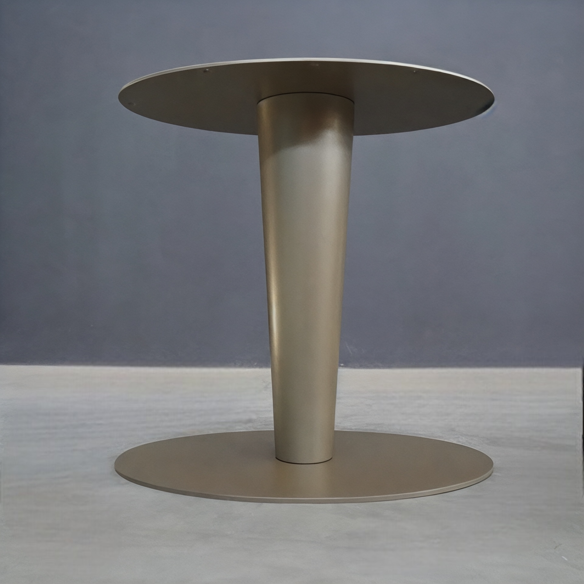 Steel Table Base , 28 Oval Table Pedestal , TULIP by Balasagun