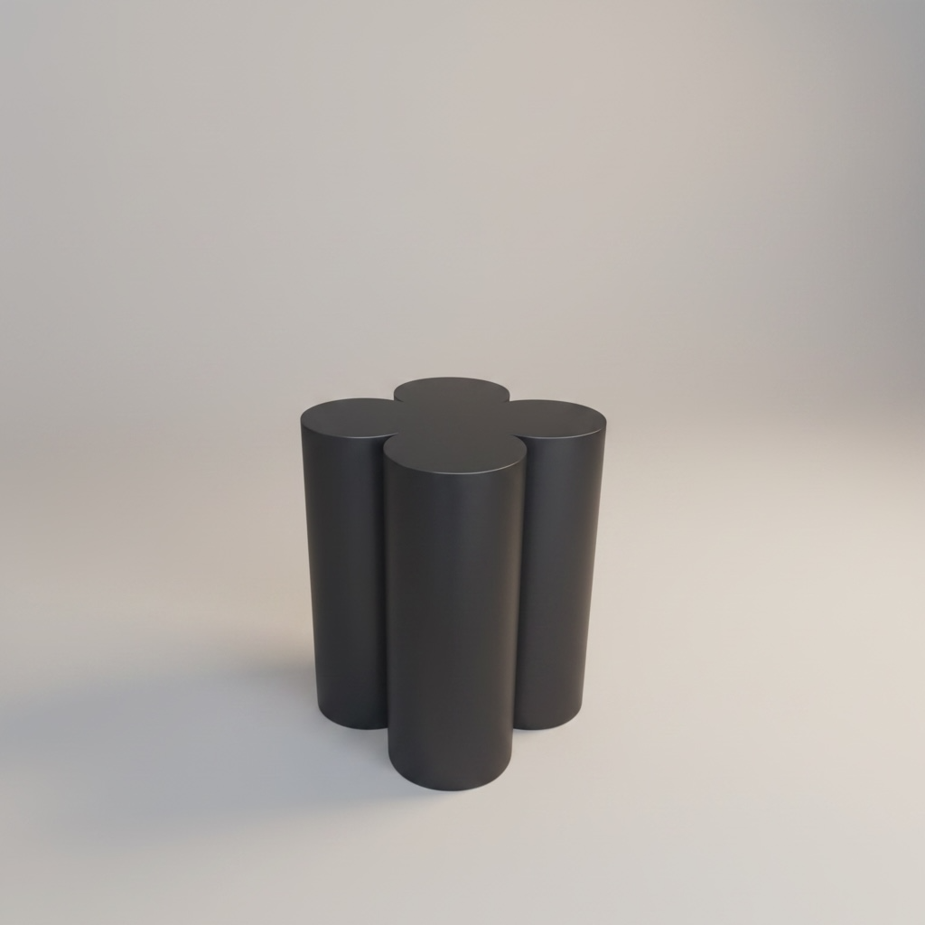 Custom Handmade Pedestal Clover Cylinder Steel Base| 4YAPRAK