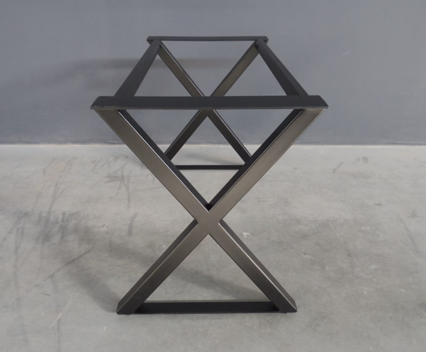 Metal Dining Table Base | 24" Widht  x 42" Length  X-Frame Table Base