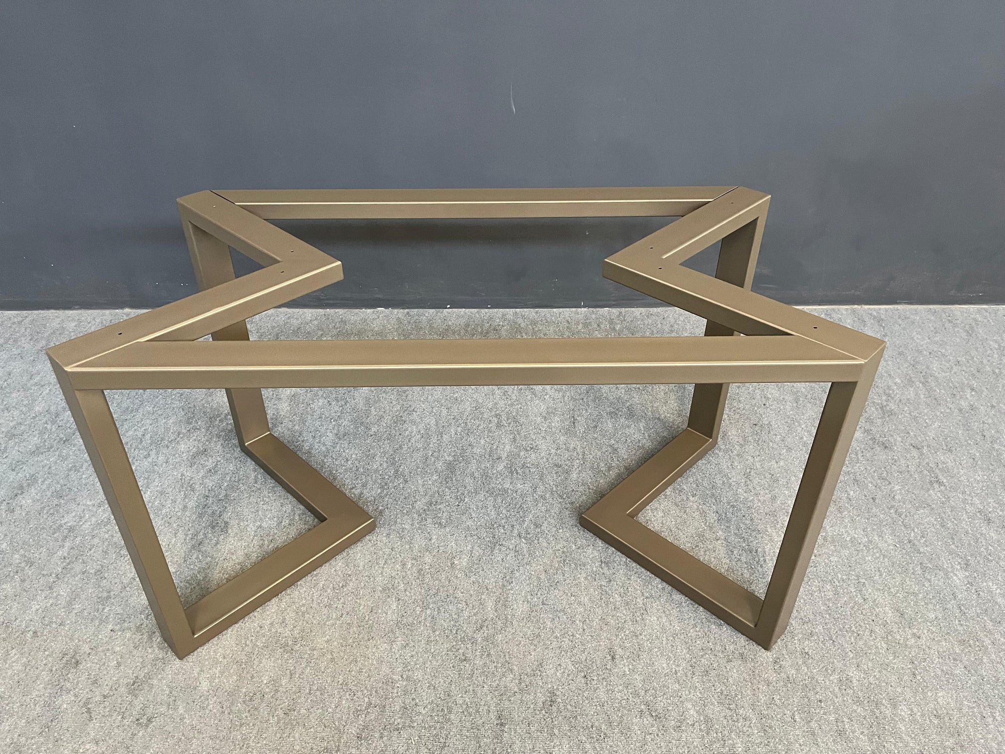 28" H x 28” W x 72” L  Bracket Table Base, Height 26" - 32"