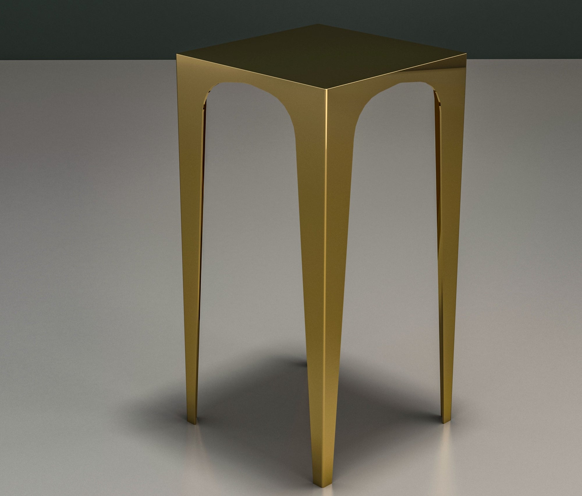 a square brass small coffee table , brushed brass finished , polished version is also avaliable 