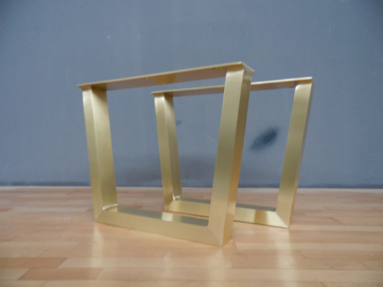 Brass Table Legs| Coffee Table Legs | Bench Legs | Furniture Legs | 16” Trapezoid 20'' Widht  Table Legs