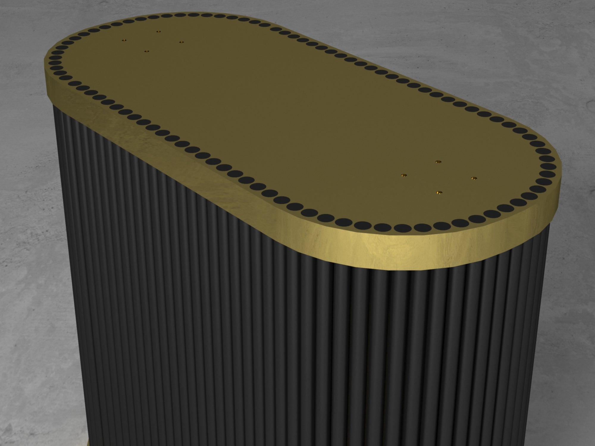 Modern Pedestal Metal Table Base |Dining Table Base |Customizable; Rectangular, Square Table Tops  | ADA DIZDAR 2852