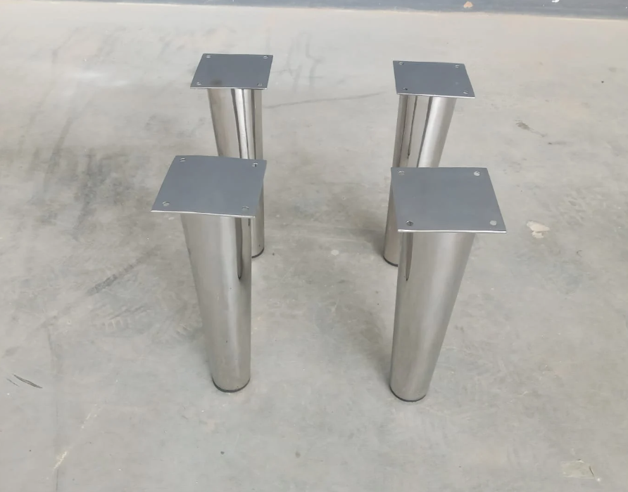 Furniture Legs: Stainless Steel Legs|  Coffee Table Legs & Cabinet Legs | 12” CONE  Table Legs |  Set of (4) Legs