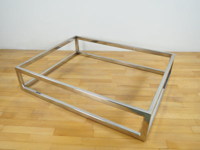 custom chrome stainless steel durable coffee table base 