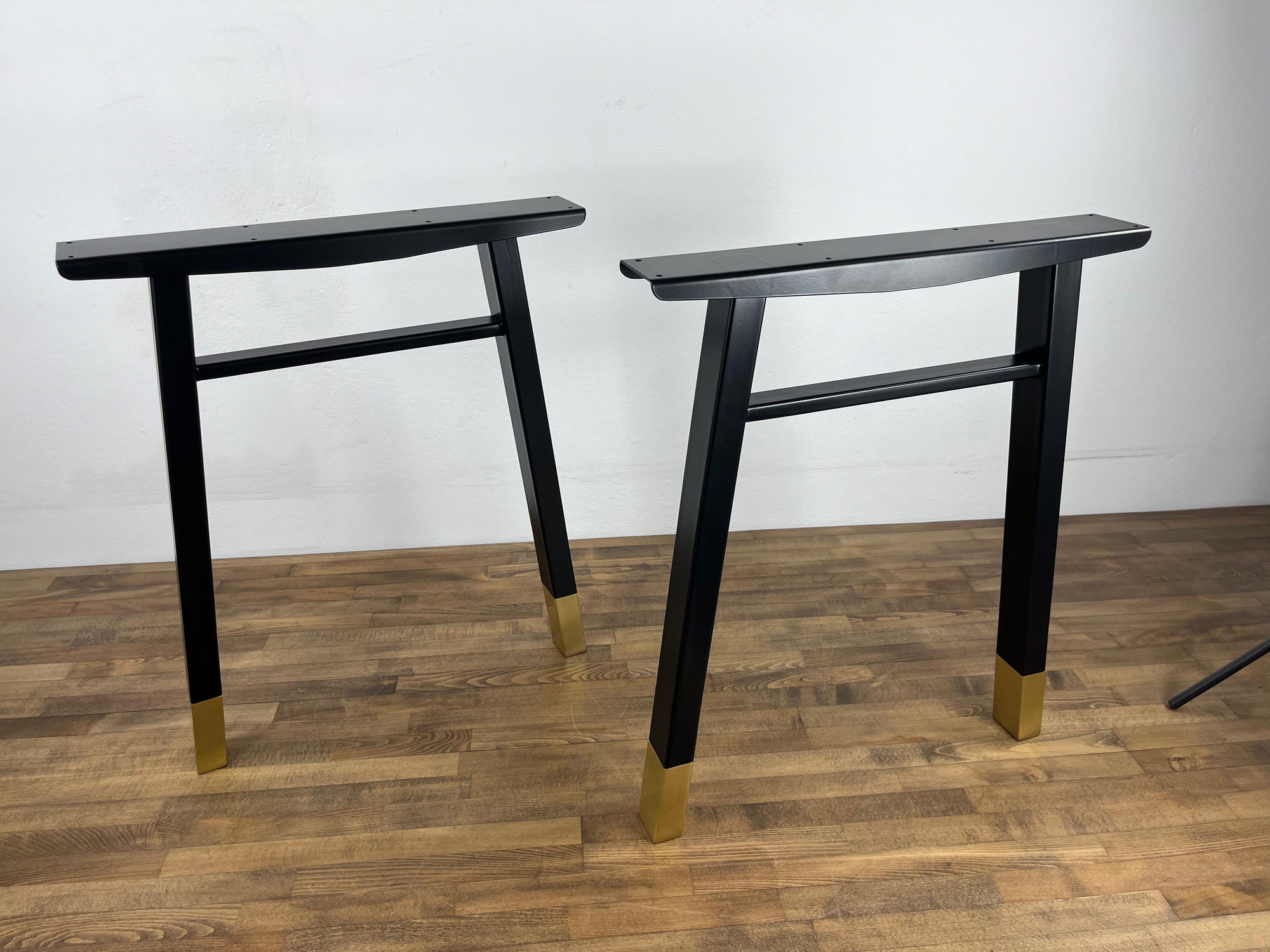 Metal Desk Legs Set ( 2)  |  Kitchen Table Legs | Brass Furniture Legs- CUSTOMIZABLE