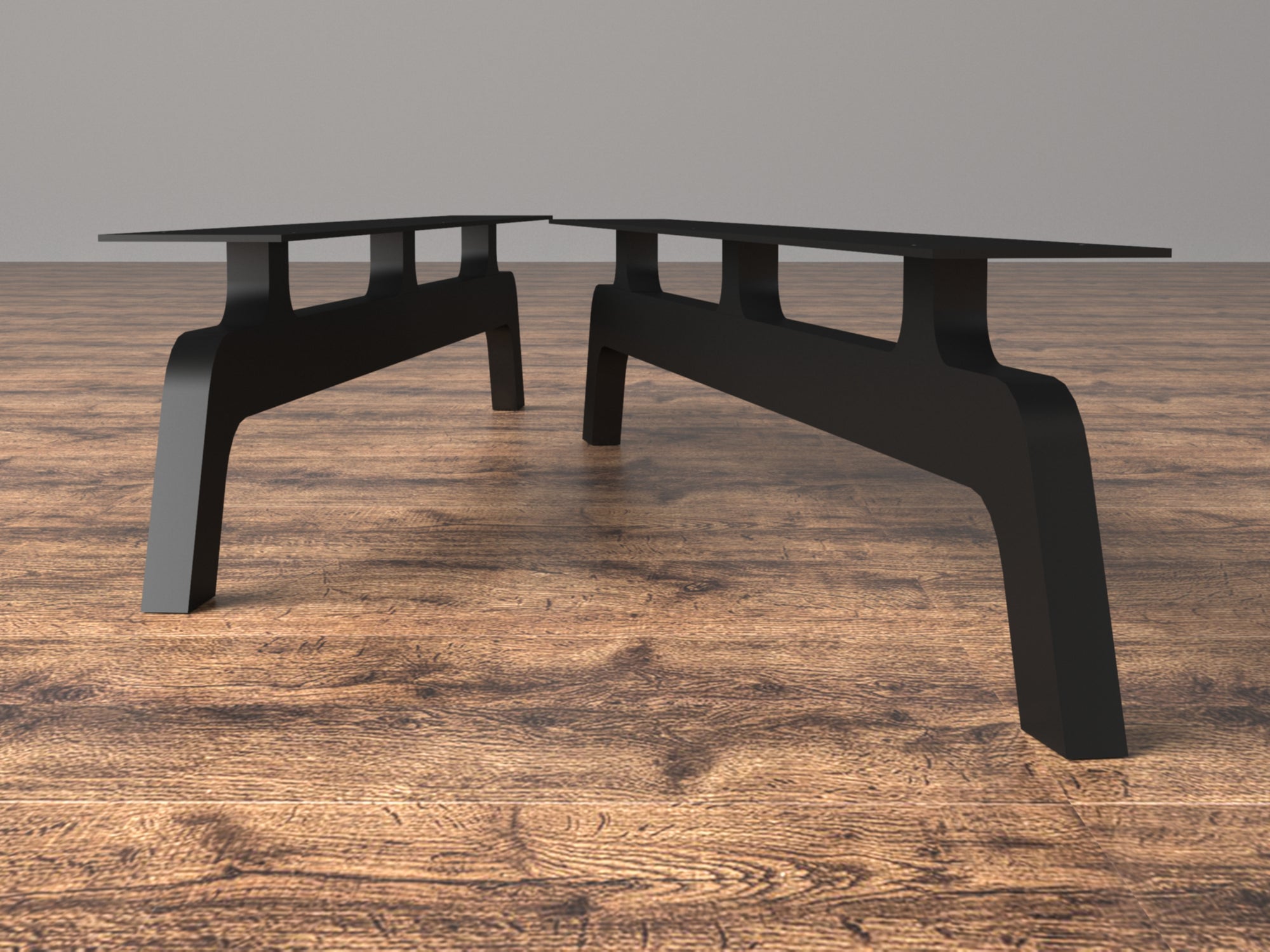 Mid Century Modern Furniture Legs ,Metal Cabinet Base Frame / Metal Legs For Credenza & Buffets ,Sideboards