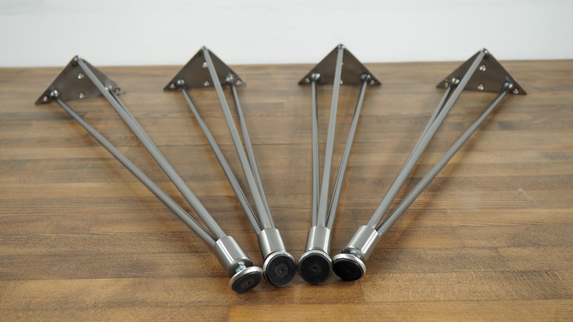 28" 3 Pin S Hairpin Table Legs,stainless Steel, Height 26" To 32" Set(4)