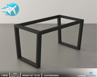 sturdy steel frame table base by balasagun