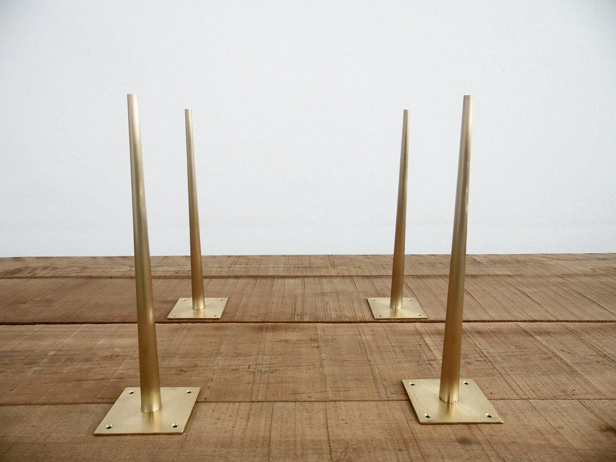 Brass table legs