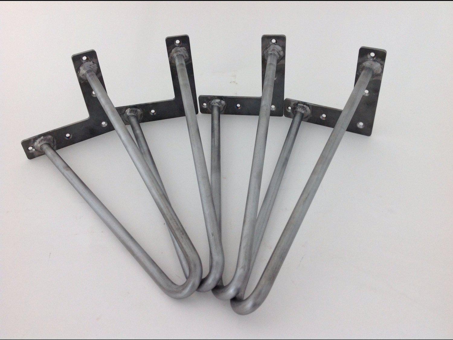 10" Hairpin Legs,rod 12 Mm, Height 4" - 11"set(4)