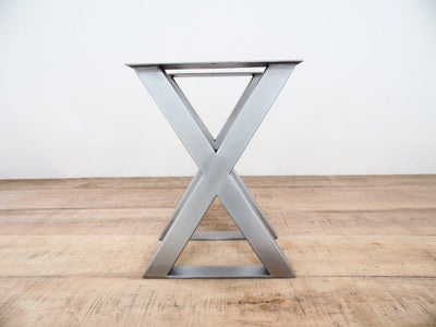 Custom bench legs in stainless steel 