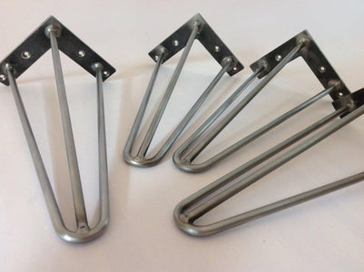 16"  3-rod Hairpin Legs, Height 4" To 16" Set(4)