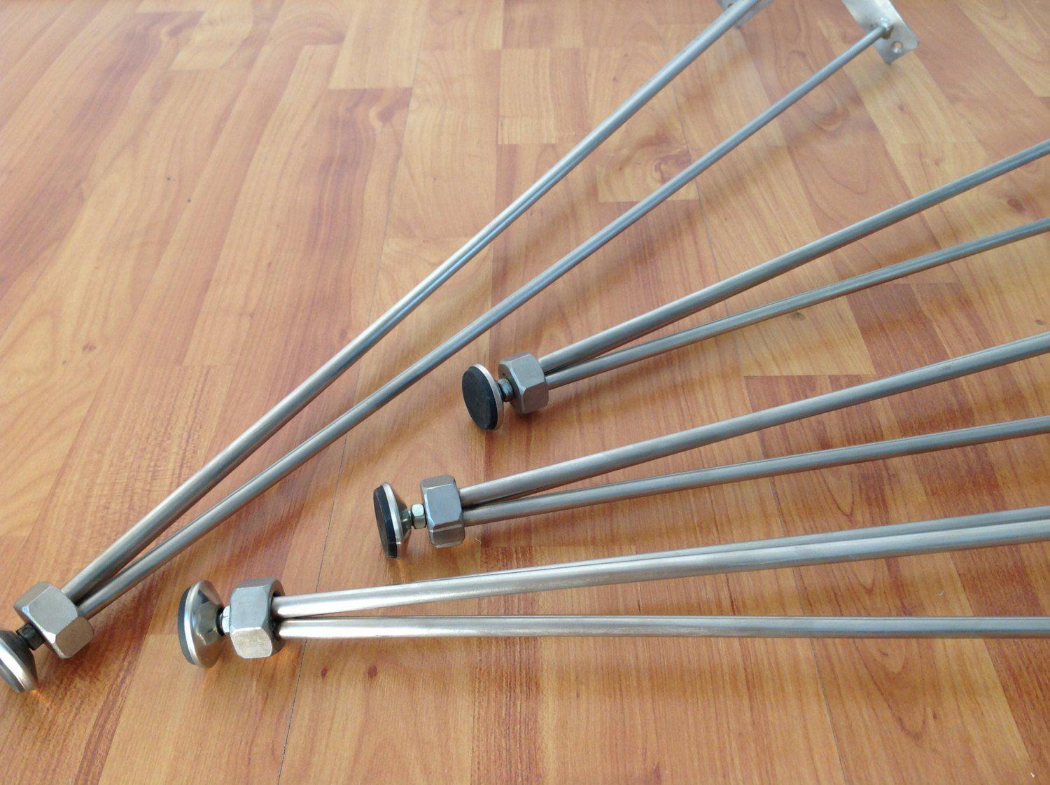 16"  3-pin-nuts Table Legs, Height 12" - 16" Set(4)