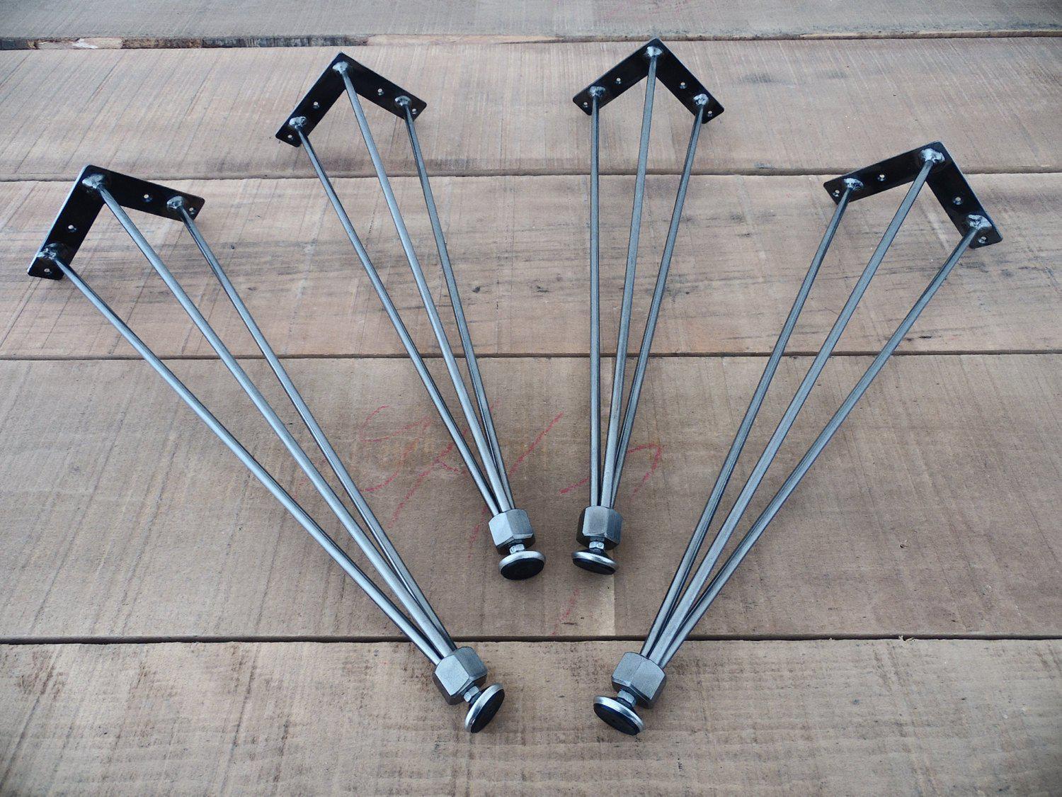 16"  3-pin-nuts Table Legs, Height 12" - 16" Set(4)