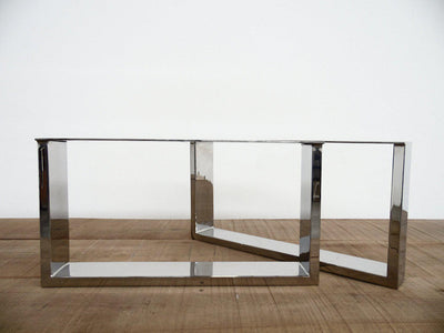 Stainless steel bench legs for modern designs
