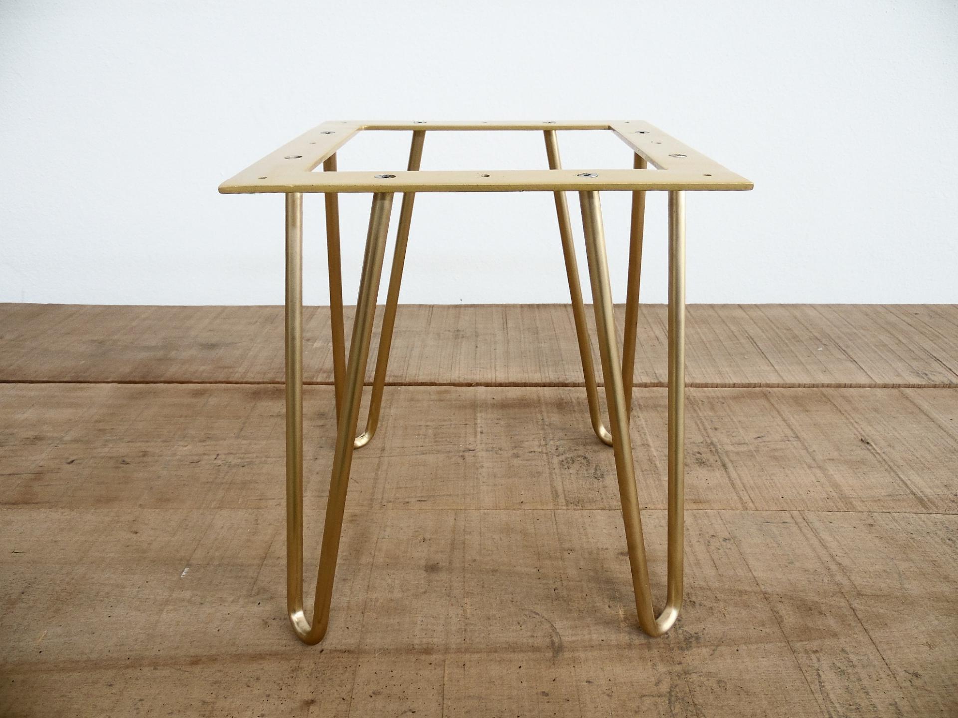 bench legs brass