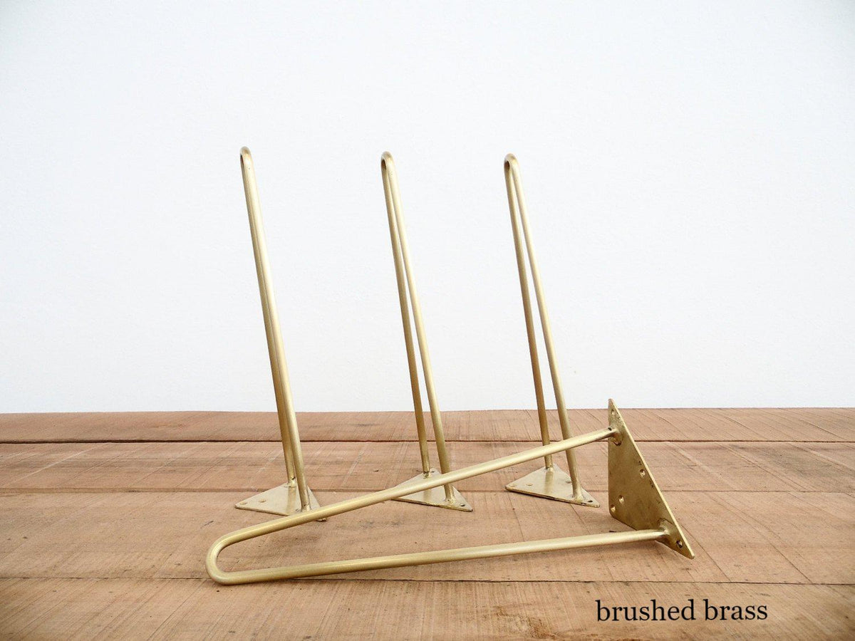 brass hairpin table legs