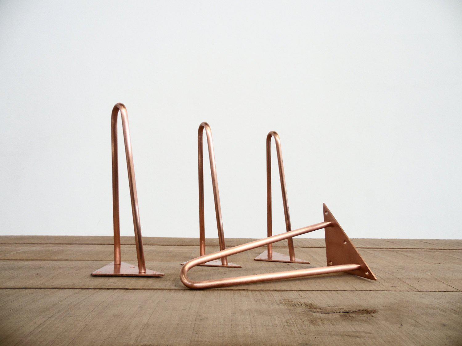 Copper legs for tables 