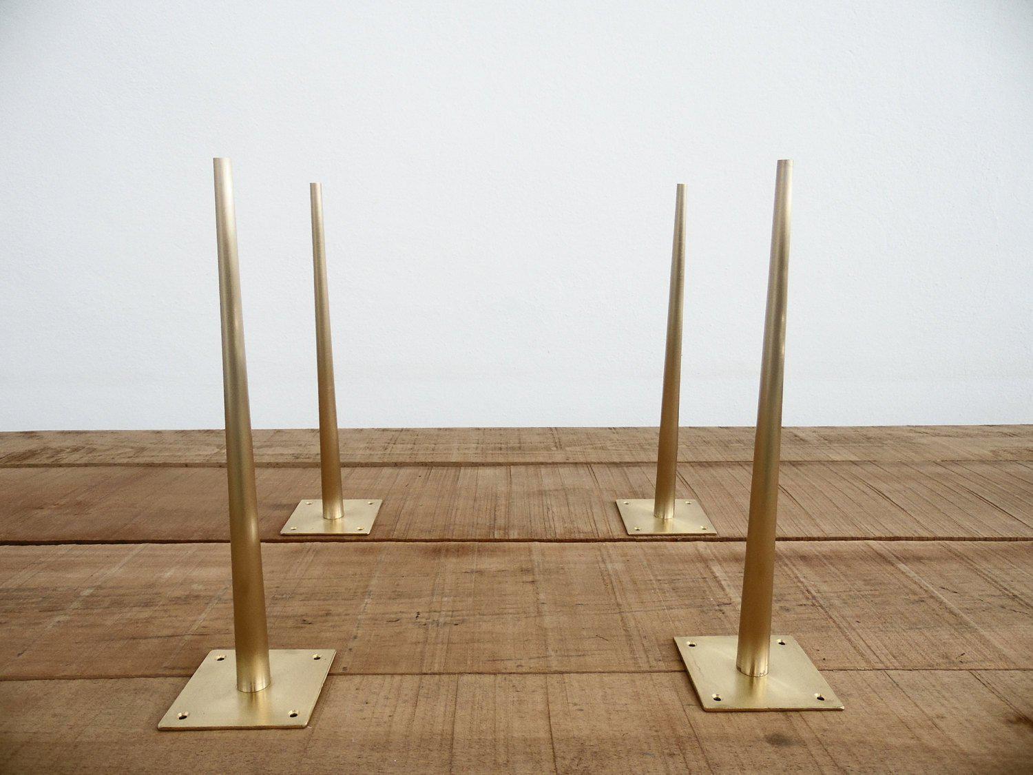 Brass Tapered  Table Legs, 