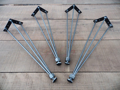 18" 3-pin-nuts Table Legs,  Height 17"  - 25" Set(4)