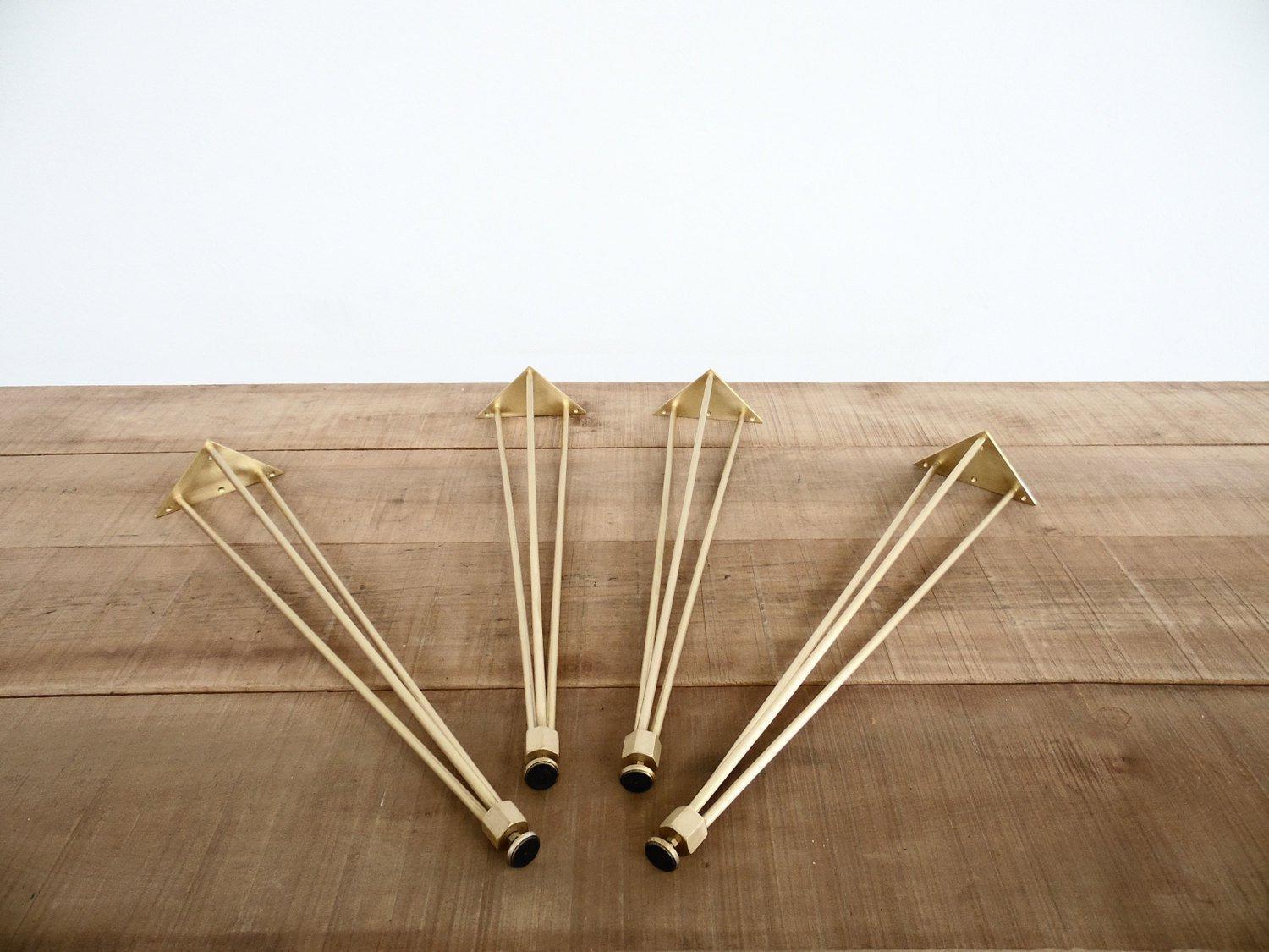 brass hairpin legs