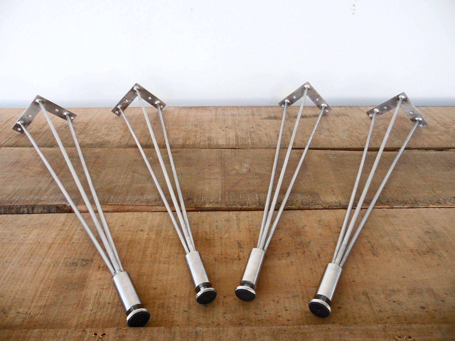 28"  3-pins-s Table Legs,stainless Steel, Height 26" To 32" Set(4)