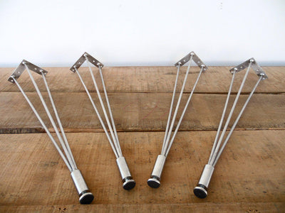 28"  3-pins-s Table Legs,stainless Steel, Height 26" To 32" Set(4)