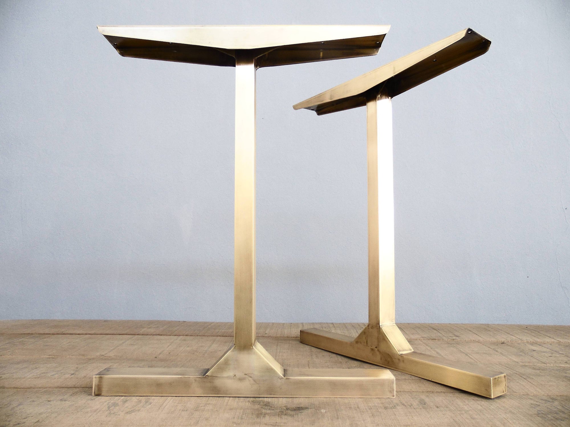 ancient brass table legs