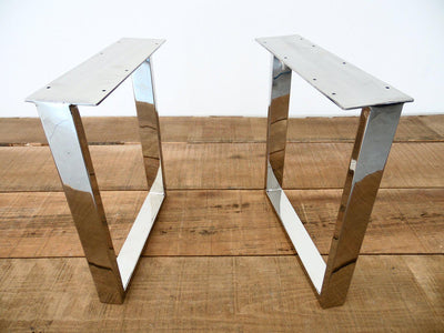 dining table legs chrome polished 