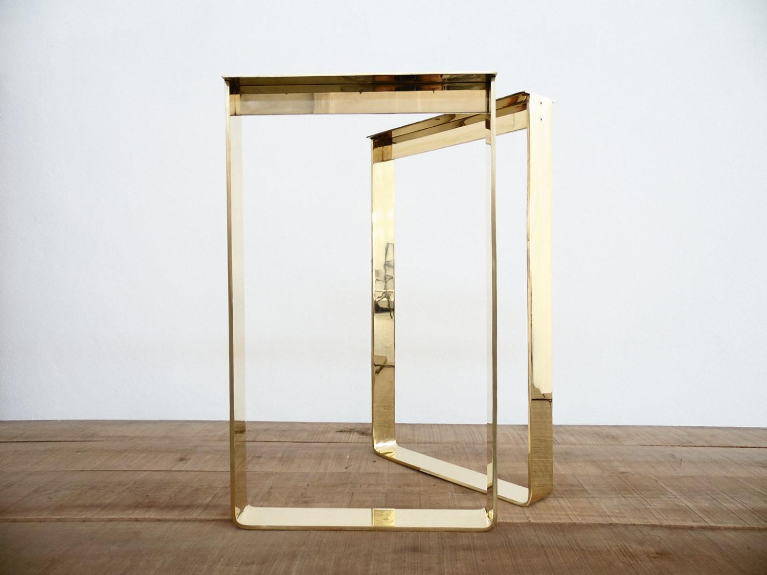 Brass shop table leg