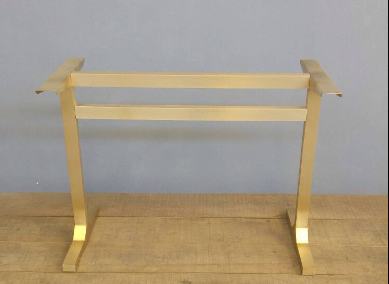 brass dining table base