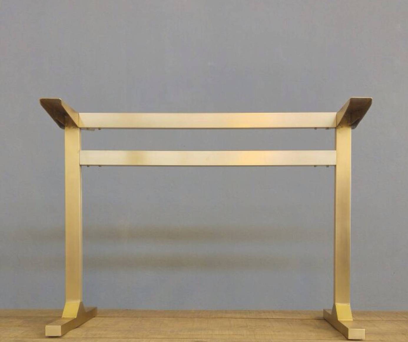 brass console table 