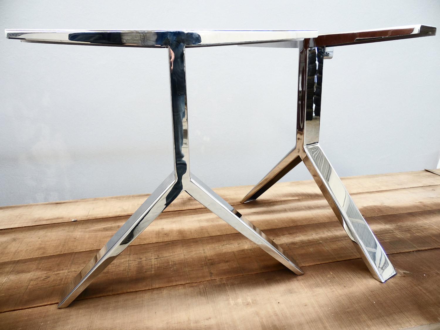 table bases in stainless steel