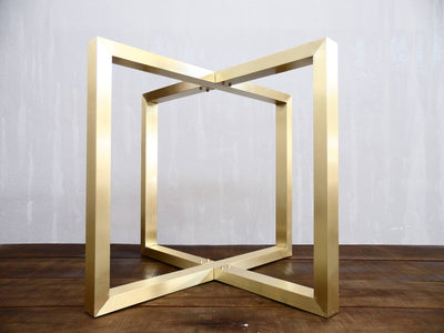 brass table base