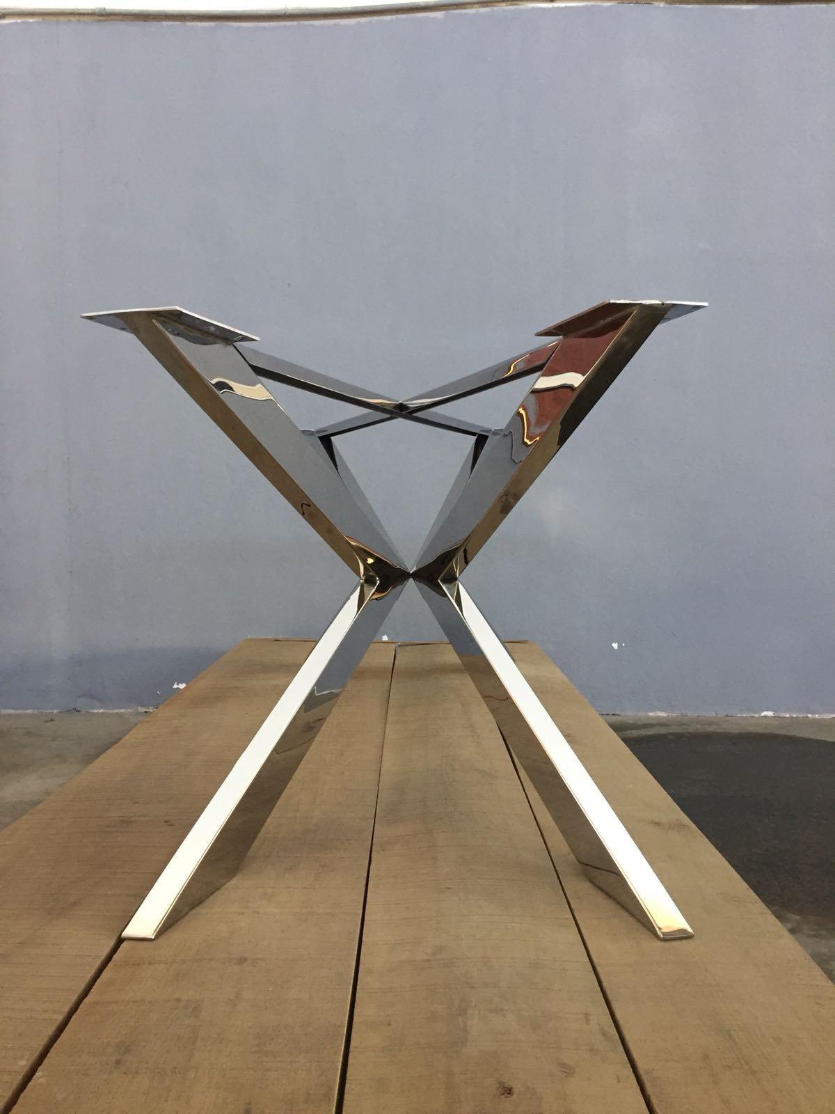 modern table base stainless