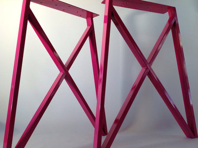 28" Table Legs, Butterfly Frame Table Legs,height 26" - 32" Set(2)