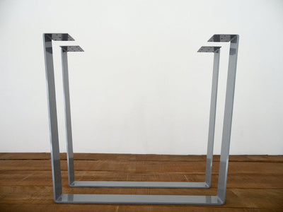28" Table Legs, Flat Steel Trapezoid Table Legs,28" Base Width. Set(2)