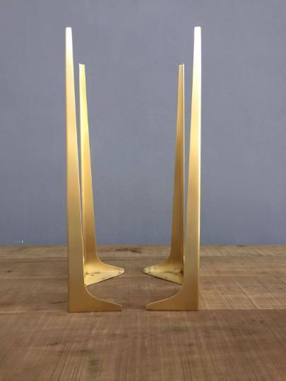 gold  table legs 