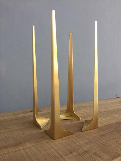 brass dining table legs 