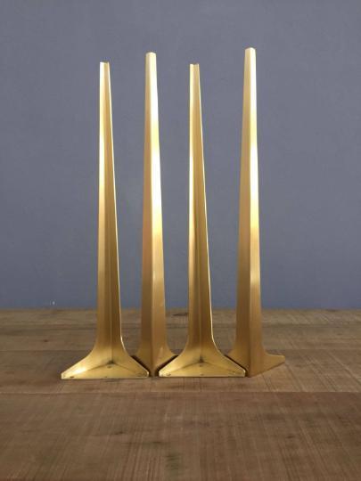 28" Wings Brass Table Legs, Height 26" 32" Set(4)