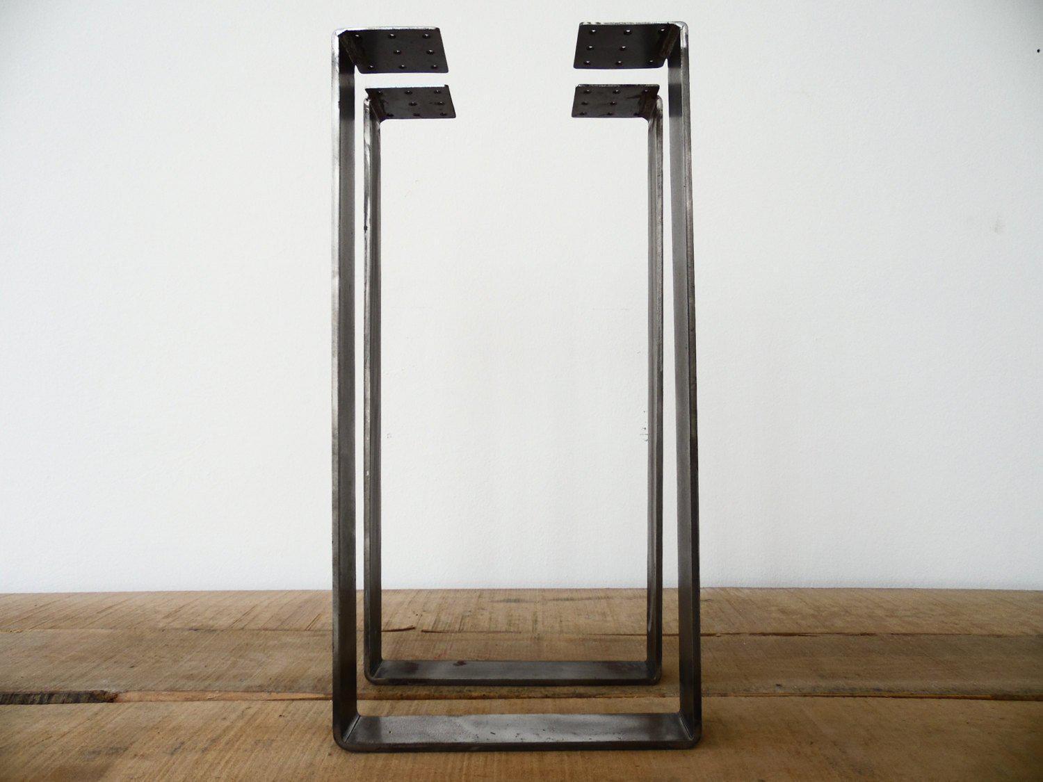 Metal Legs for Table K Shape 28 H Tall Metal Table Leg Heavy Duty Metal  Desk Legs Industrial Table Legs Set of 2,Black